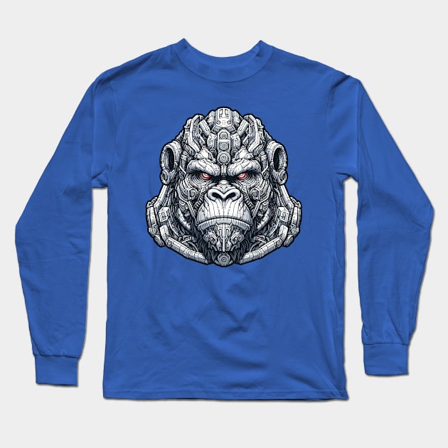 Mecha Apes S01 D16 Long Sleeve T-Shirt by Houerd